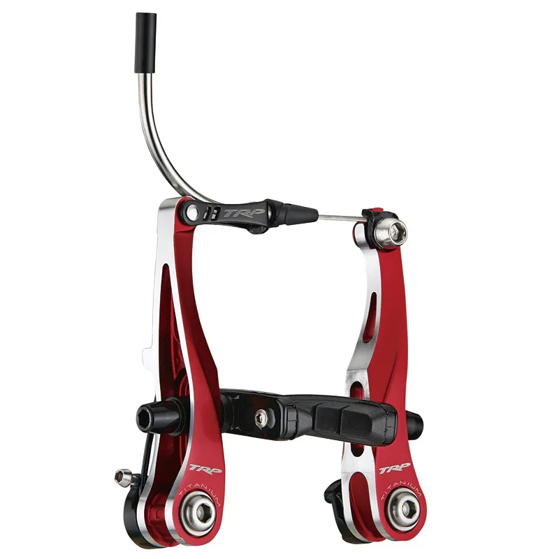TRP CX9 Vブレーキ レッド TRP CX9 Vブレーキ レッド TRP CX-9 V Brakeset: CNC Titanium, Red